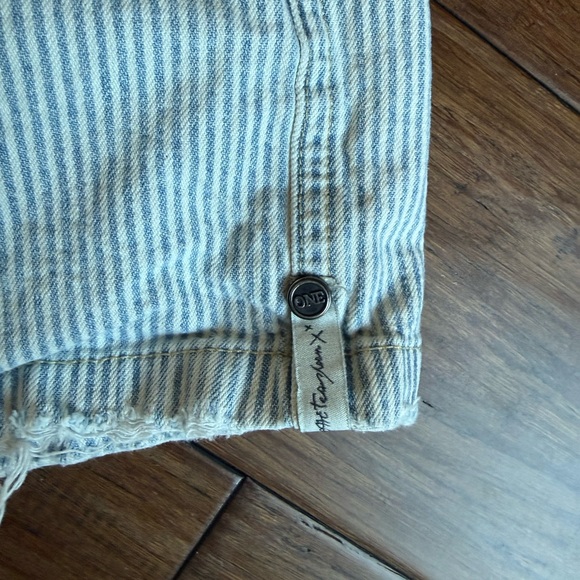 OneTeaspoon Denim Striped Boxer Shorts, size Small - Picture 9 of 12